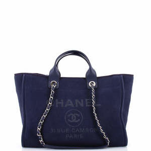 Chanel Medium Deauville NM Tote Mixed Fibers